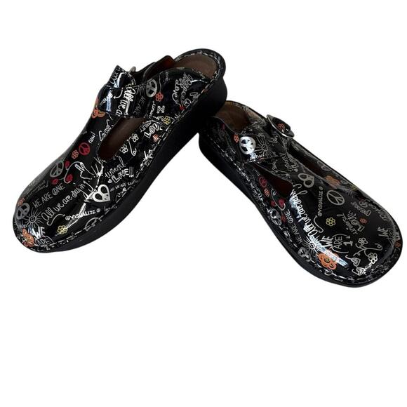 Alegria Women's Peace Love Classic T-Strap Clogs Size 40 (9.5-10 ) ALG-311 - Picture 6 of 9